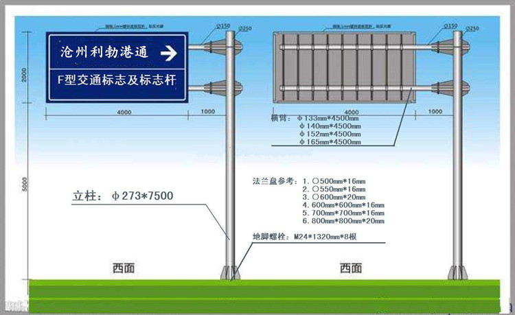 四川公路交通标志杆生产制造 各种交通标示牌定制 利勃港通交通路牌