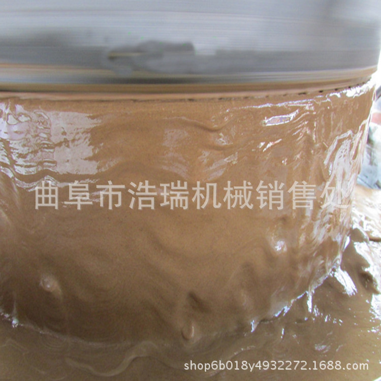 低温低速研磨粉质好豆腐用的石磨磨盘直径50厘米面粉石磨机示例图4