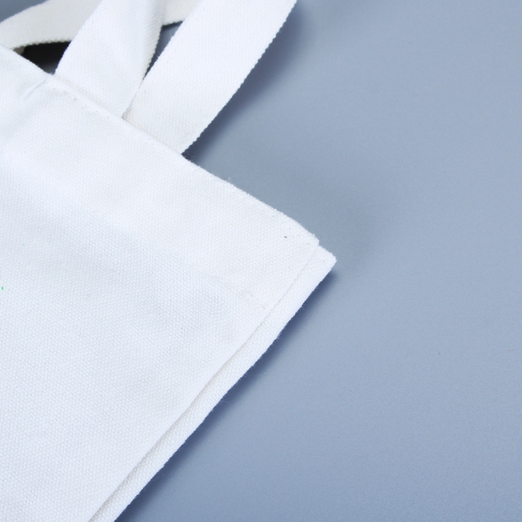专业生产折叠手提全棉帆布袋定做印花卡通广告文艺单肩环保棉布袋示例图6