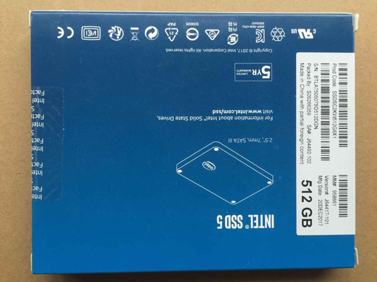 Intel 英特尔 545S 256G SSD SATA3台式机笔记本电脑游戏固态硬盘 SATA3接口  五年质保 批零示例图3