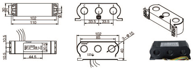 安科瑞电器 发电机电流表互感器 精密微型电流互感器 引线互感器示例图8
