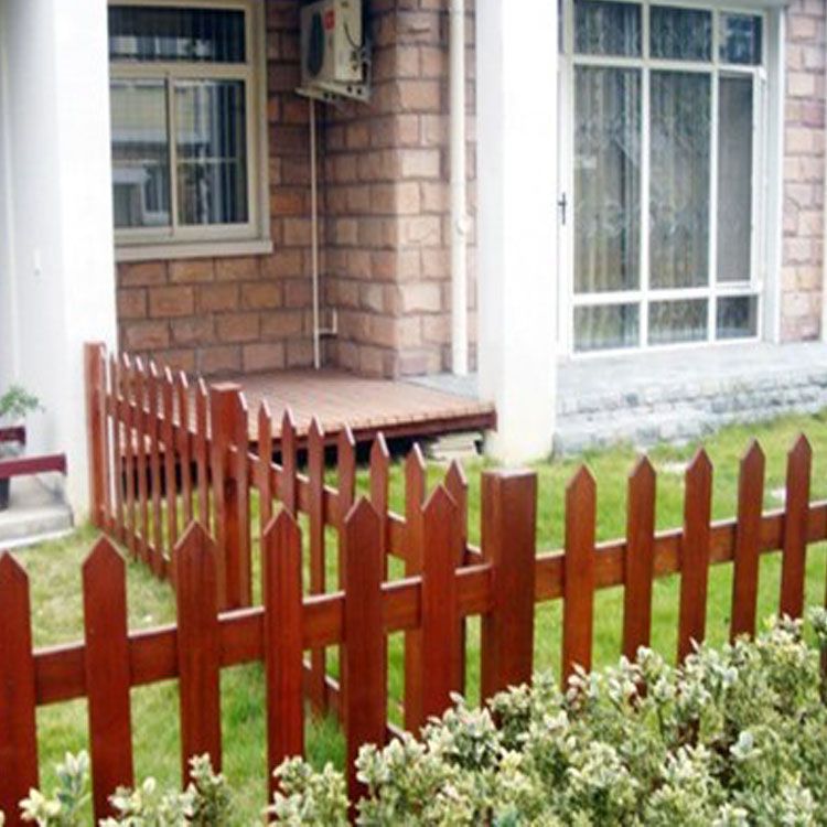 定制木质栅栏围栏 碳化木园艺木篱笆 花园户外绿化围栏护栏示例图14