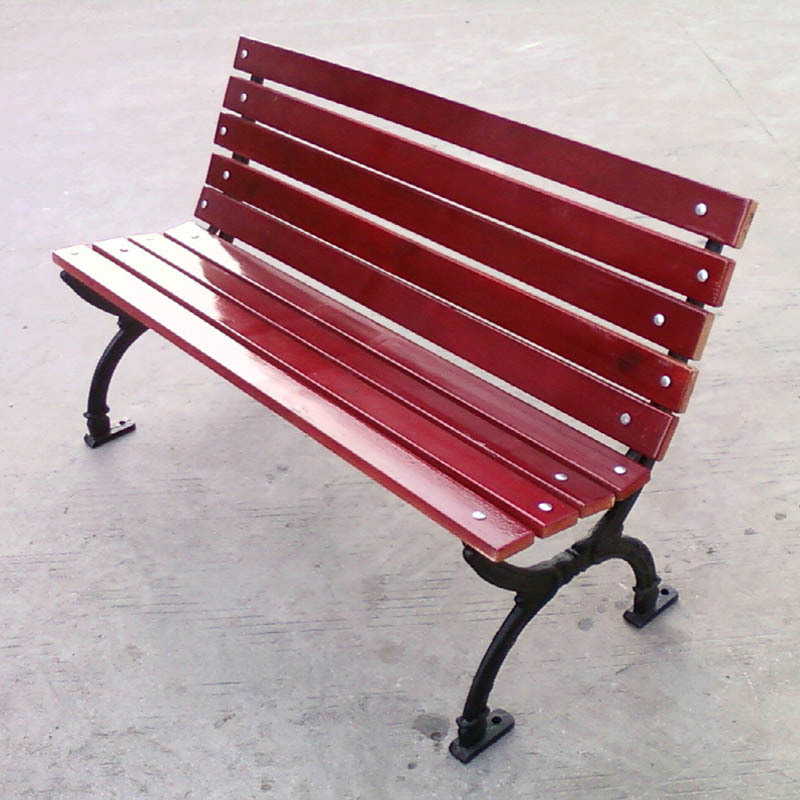 防腐木凳子碳化木制椅子景区园林桌凳 户外实木休闲座椅示例图3
