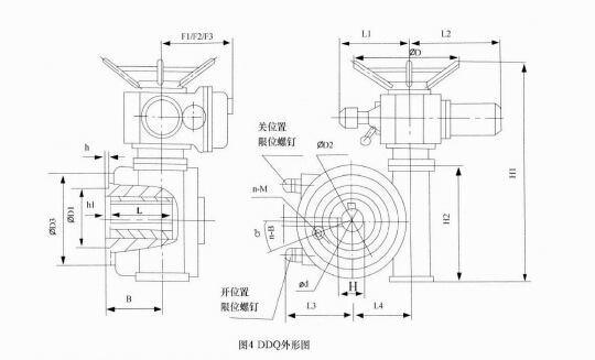 中国品牌ddq电动执行器执行器涡轮防爆装置阀门电动多回防爆型示例图87