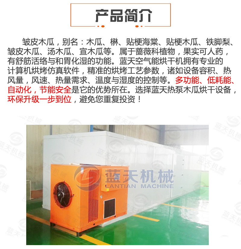 空气能木瓜烘干机 南宁木瓜丝烘干机 皱皮木瓜脱水干燥设备生产商示例图3