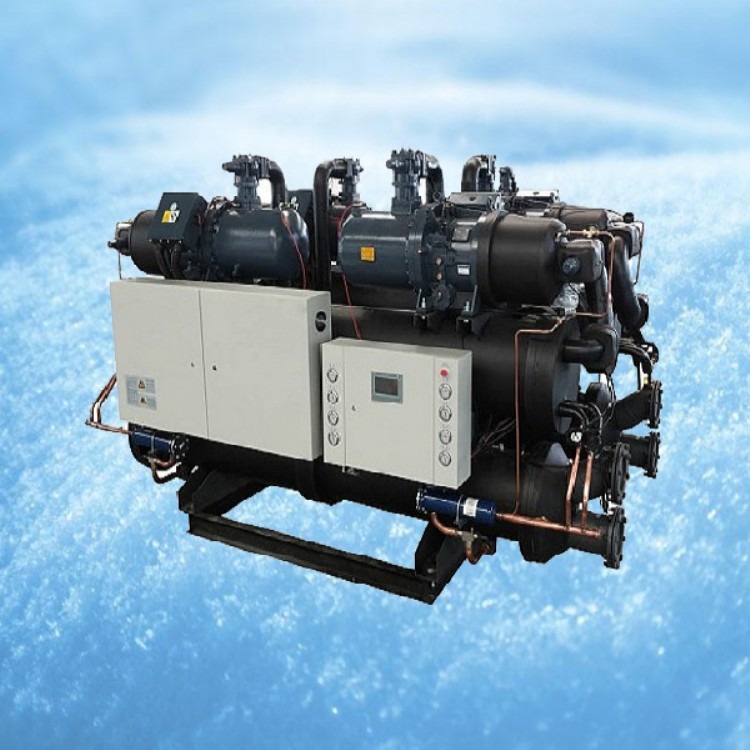 水冷螺杆冷水机组四机头--工业冷水机--辽宁海安鑫-螺杆低温冷水机--海安鑫机械   冰水机    HAX-1060示例图2