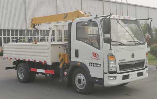 小型随车吊 ,重汽豪沃2吨随车起重运输车,徐工直臂折臂随车吊示例图2