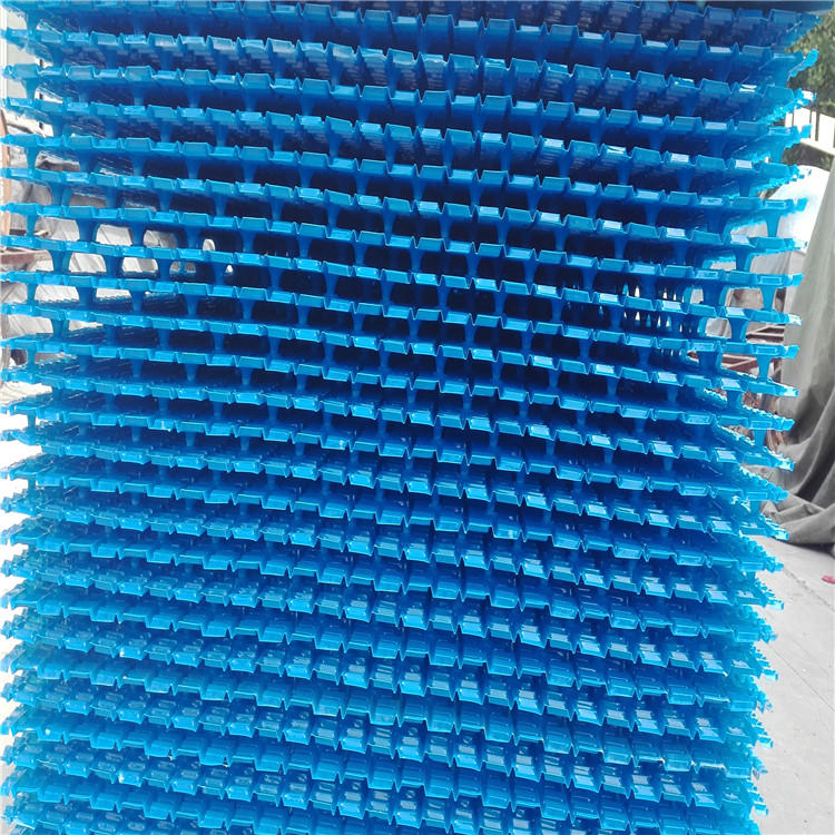河北龙轩厂家直销冷却塔配件 冷却塔填料  斜折波填料  良机填料  点波填料  PVC蜂窝冷却塔填料示例图7