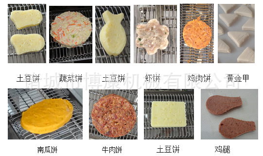 诸城小型肉饼成型机、重组肉、鸡肉、牛肉、鱼肉成型机示例图4