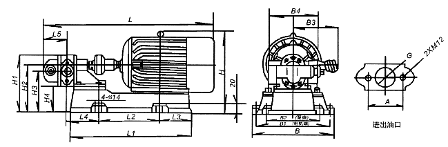 KCB-18.3卧式齿轮泵 卫生级不锈钢齿轮泵 工业型齿轮油泵示例图14