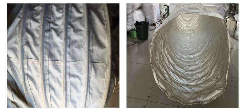 乔达环保生产耐磨帆布伸缩布袋 供应水泥厂专用伸缩布袋示例图6