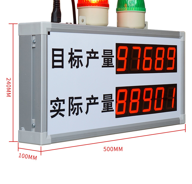 生产管理电子看板工厂车间流水线LED显示屏光电开关计数器I/0信号示例图4