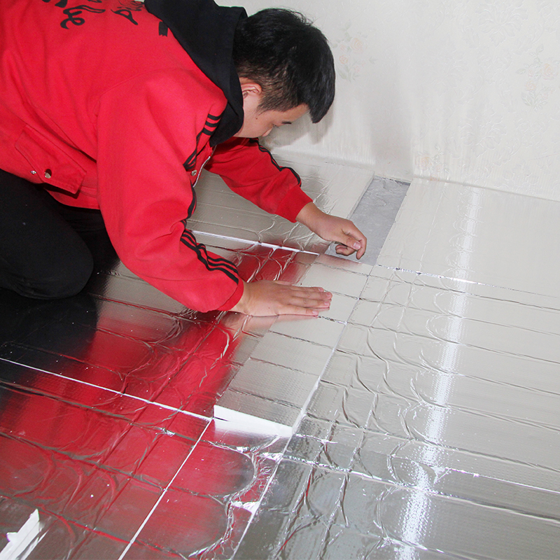 厂家批发 新型节能水暖炕板模块铝箔导热凹槽板 水暖床模块示例图1