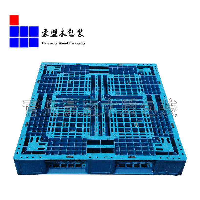 青岛蓝色塑料托盘厂家结实托盘能承重能上有示例图12