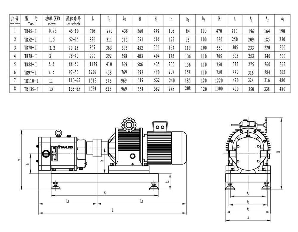厂家直销 不锈钢凸轮转子泵 保温转子泵 糖浆转子泵 移动式转子泵示例图6