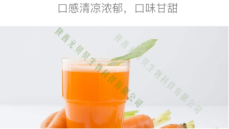 红萝卜粉 固体饮料原料SC厂家 易溶解流动性好 胡萝卜粉示例图11