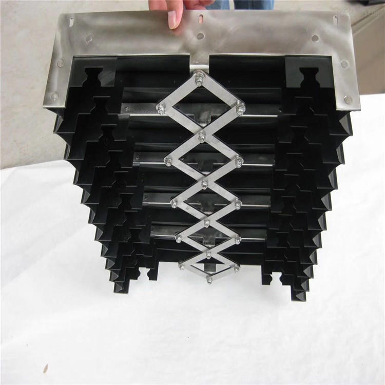 薄板开槽机风琴式防护罩  高频热核风琴防护罩 耐高温三防布防尘罩示例图13
