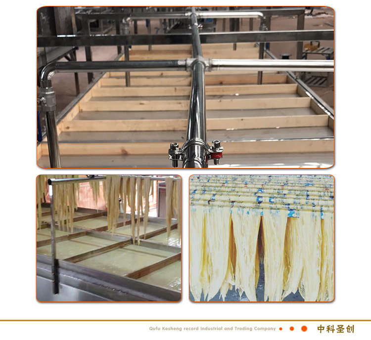 传统手工揭皮半自动腐竹生产线 小型家庭作坊豆油皮机设备厂家示例图7
