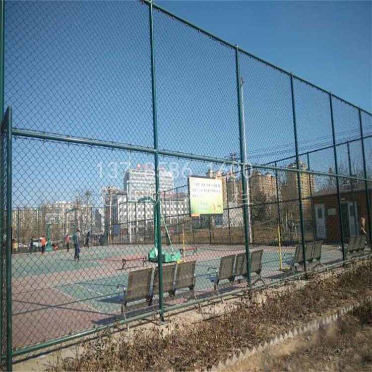 冠欧篮球场围栏pe包塑铁丝围网学校防护场地隔离网球场体育场示例图5