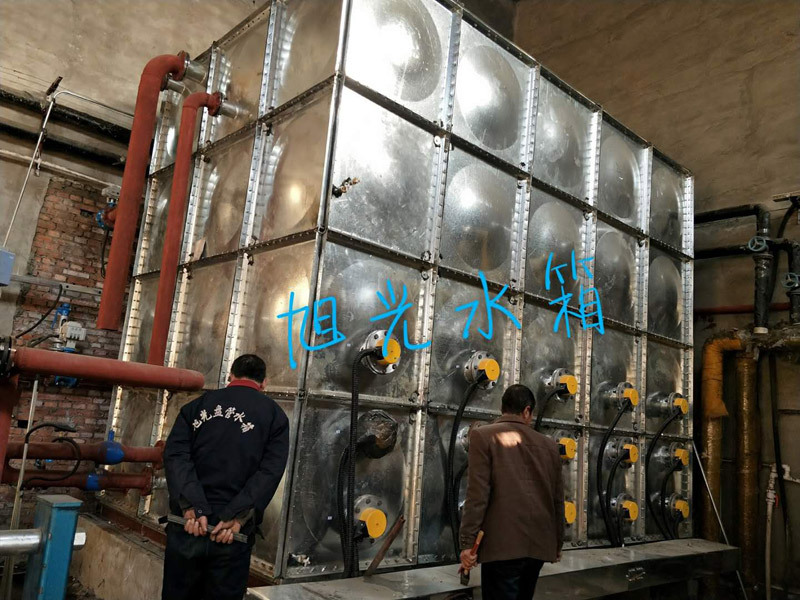厂家定制 镀锌钢板保温水箱 组合式镀锌板消防水箱示例图2