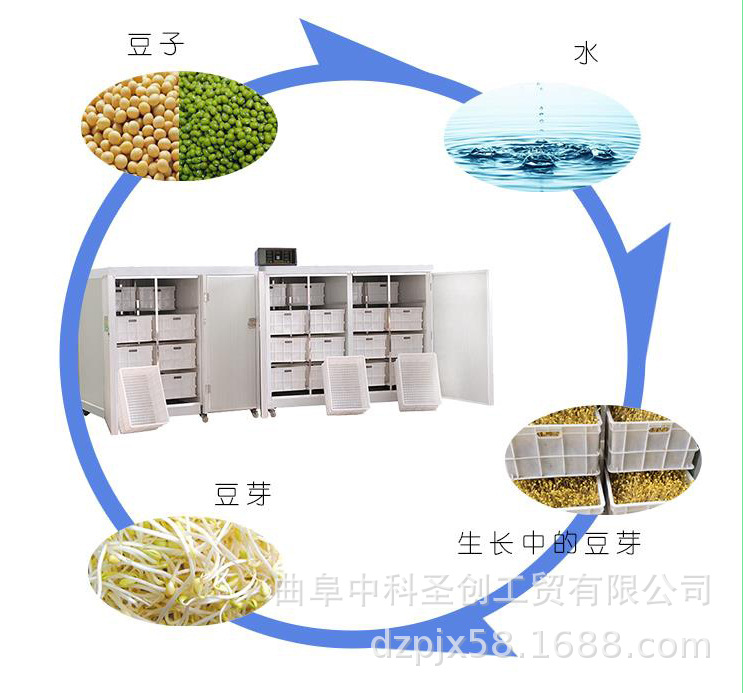 全自动豆芽机生产厂家 中科自动控温豆芽机种子发芽机现货供应示例图11