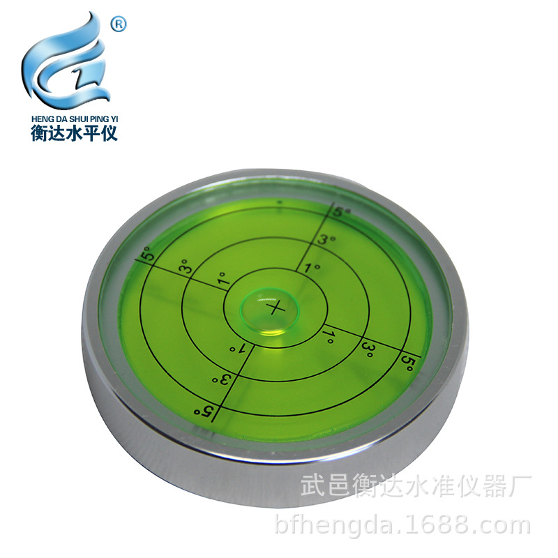 夜光绿水水准仪 金属圆万向水平仪 便携式水平泡水平器 型号齐全示例图7