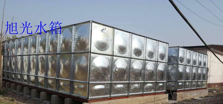玻璃钢水箱储水设备 消防 保温 SMC大型组装水箱可定做镀锌板水箱示例图14
