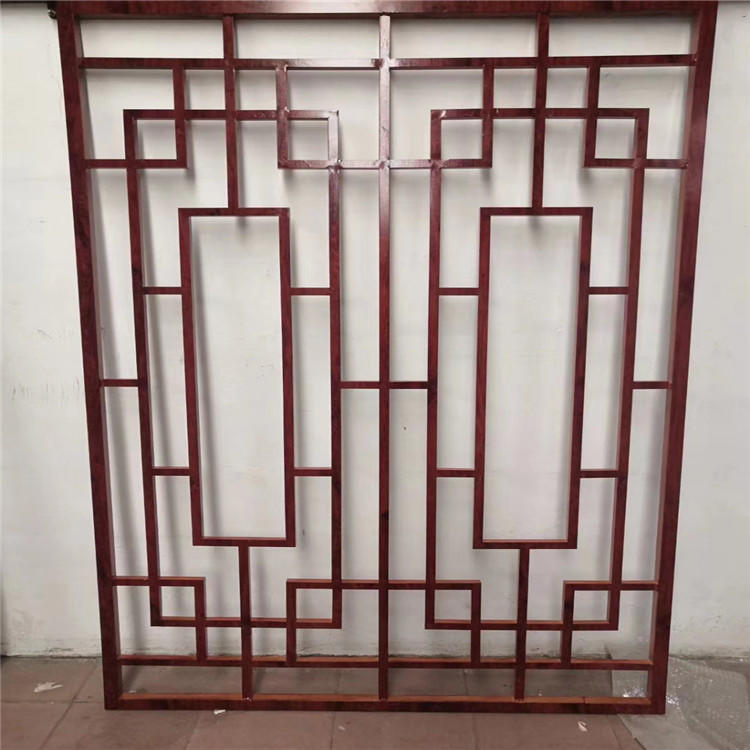四川古庙修缮复古铝窗花生产示例图11