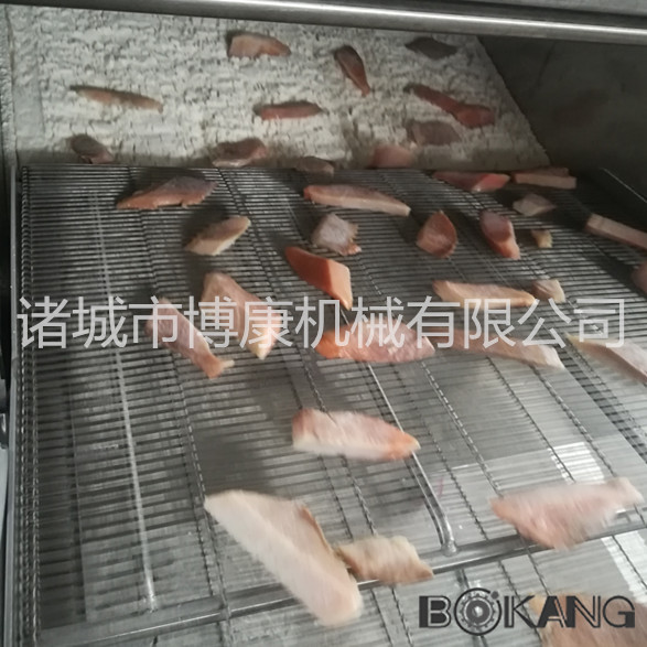 博康提供鳕鱼块挂浆前打底粉设备 虾虎鱼、冰鱼、马哈鱼预上粉机示例图7