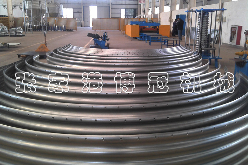 装配式钢板仓（波纹板）成型机生产生产设备 钢板仓波纹板生产线示例图9