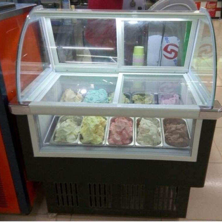 浩博冰激凌展示柜雪糕柜商用硬质冰淇淋柜冷冻柜雪糕柜图片