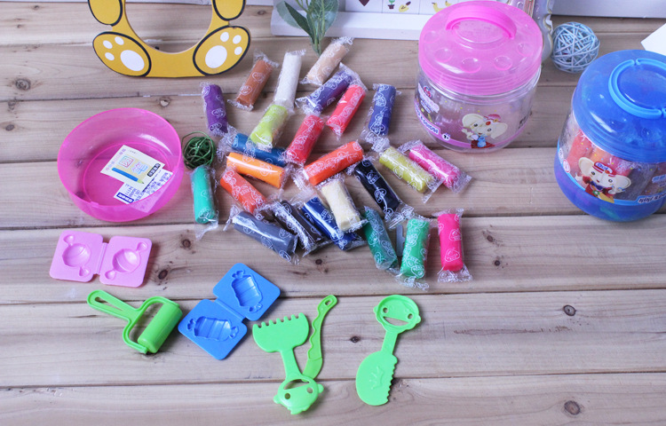 24色彩泥模具套装儿童益智DIY玩具环保无毒橡皮泥小朋友礼品示例图4