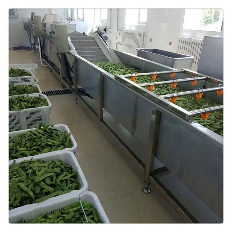 中央厨房蔬菜加工生产线 杰西玛净菜加工设备 蔬菜洗切生产线图片
