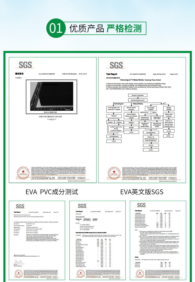 厂家生产 耐磨防震防静电eva泡棉高密度防静电EVA泡绵板材示例图5