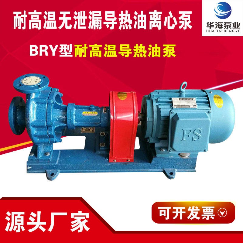 华海泵业生产 烘干用导热油泵 BRY RY40-25-160铸钢导热油泵 小型高温热油循环泵
