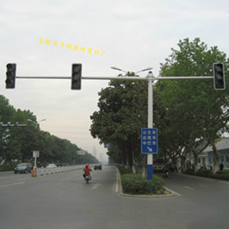 整体热镀锌喷塑信号灯杆交通红绿指示信号灯杆6.3*8M灯杆优质特价示例图11