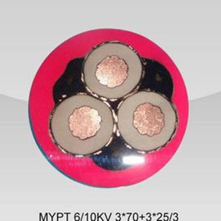 矿用橡套电缆MYPT3.6/6kv-3x353x16/3矿用高压屏蔽电缆