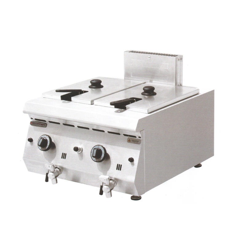 燃气炸炉 商用西厨设备 台式双缸炸炉 600系列 D-RQZ-600 上海厨房设备图片