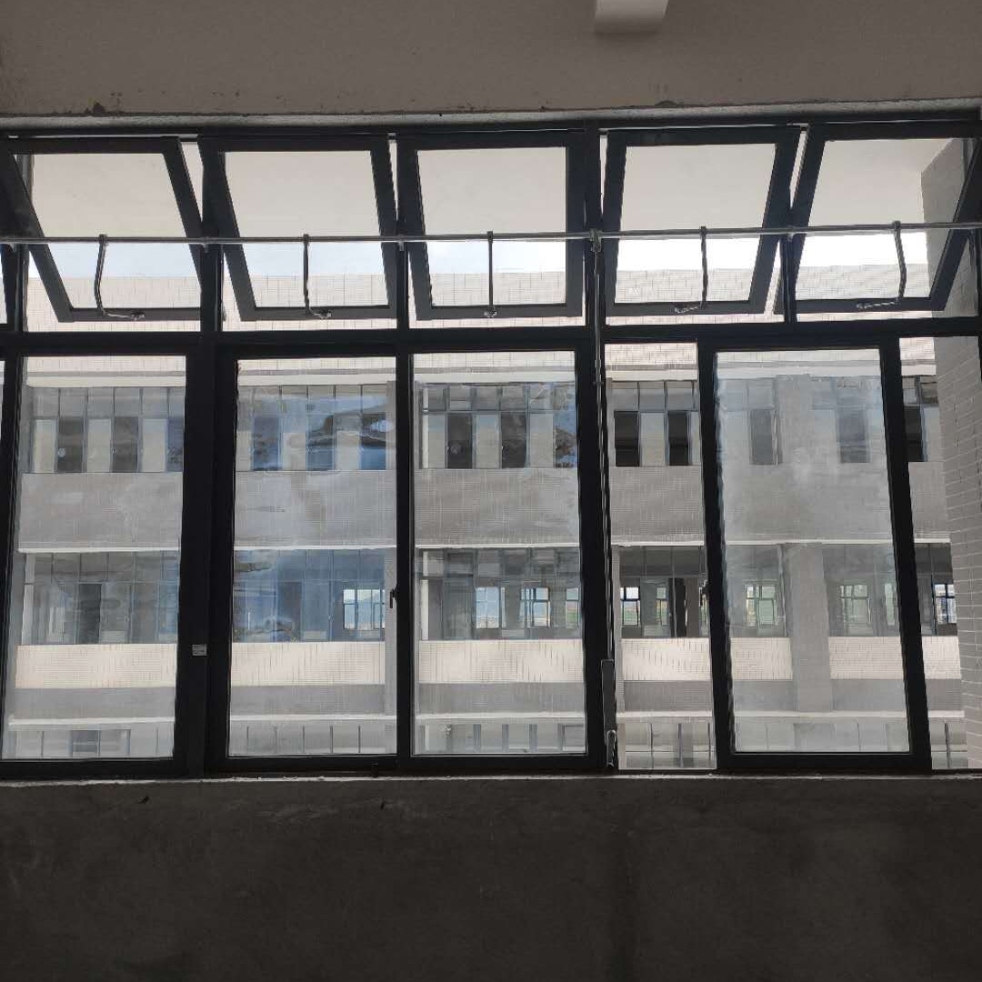 佛山展威中悬窗厂房通风  消防排烟窗 各种电动开窗器适用