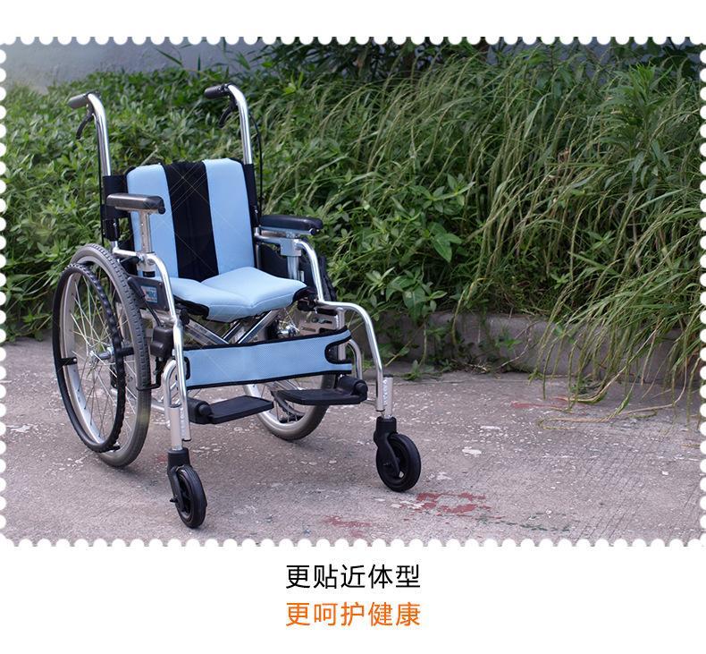 MIKI三贵儿童轮椅车MUT-1ER 轻便折叠 航太铝合金车架 为儿童设计示例图20