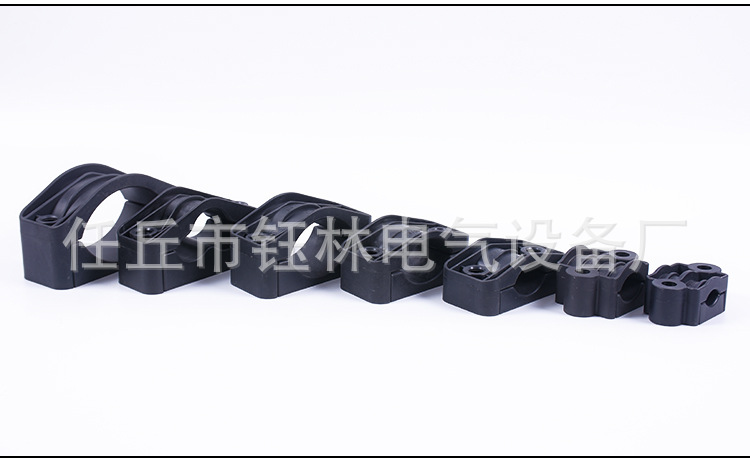 单孔尼龙电缆固定夹 尼龙线夹 多种规格 尼龙塑料电缆夹 质量保证示例图10
