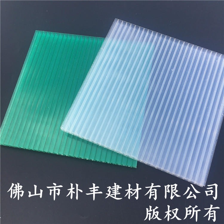 阳光板雨棚 10mm透明带UV涂层阳光板 全新聚碳酸酯原料制造图片