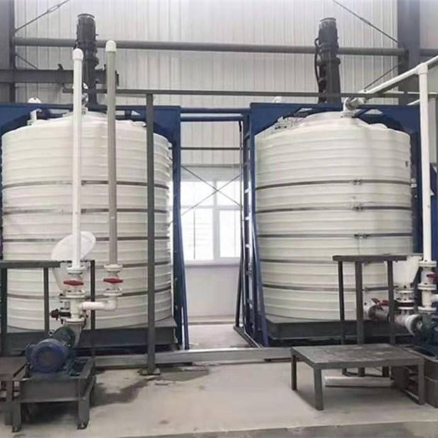 武汉10吨塑料加药罐箱厂 污水配套pe搅拌桶可配置5.5kw搅拌电机