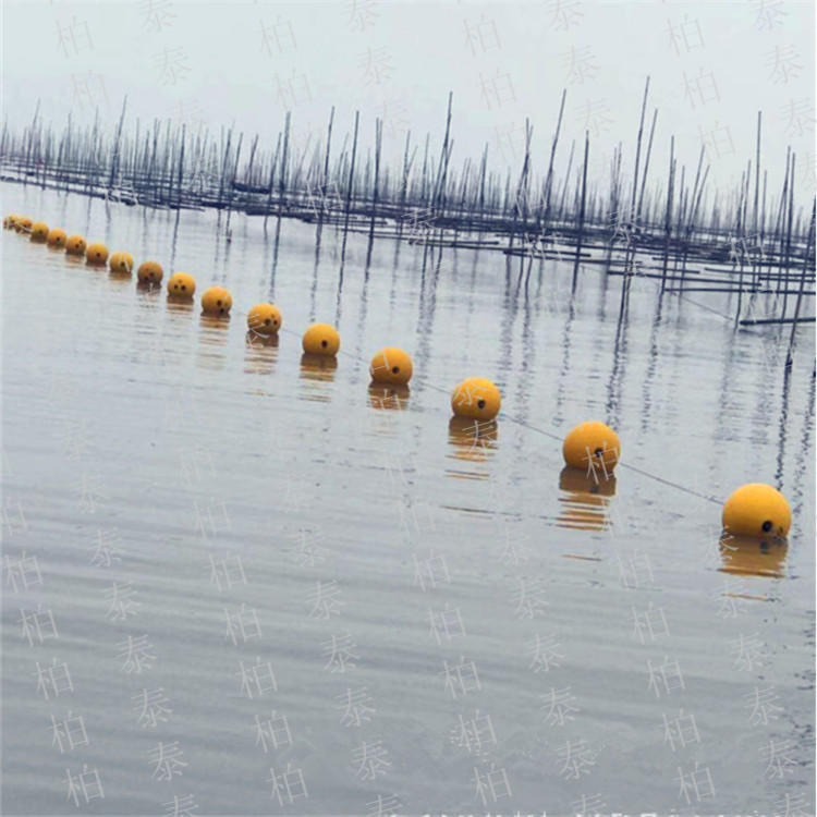 水域封航警戒线球形浮漂 海滩公园水面围栏塑料浮球图片