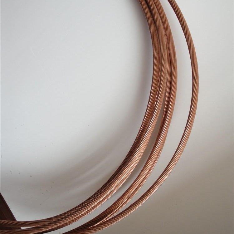 镀铜钢绞线  铜包钢绞线  120mm²镀铜钢绞线现货  青岛雷盾接地绞线图片