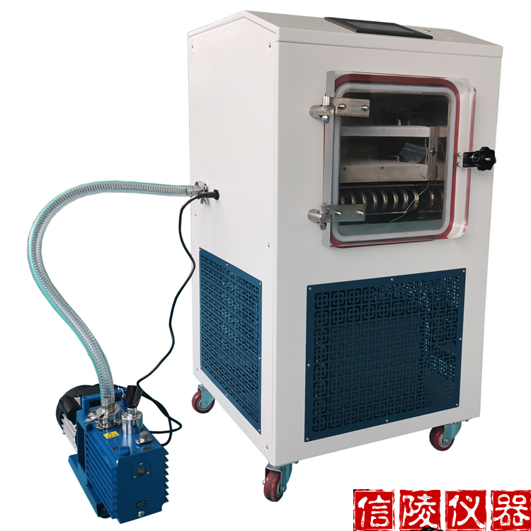 中试冷冻干燥机价格 0.2平方冷冻干燥机 LGJ-10FD电加热真空冻干机 信陵示例图2
