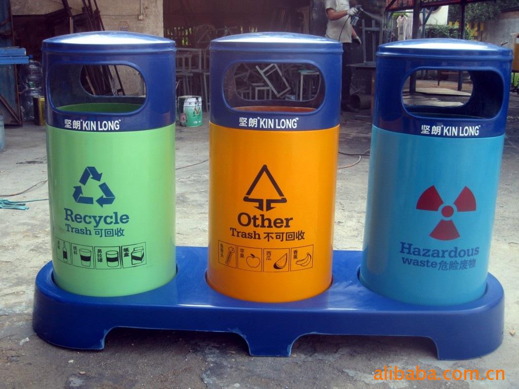 玻璃钢垃圾桶 环卫垃圾桶 果皮箱 户外垃圾桶 环保垃圾桶 垃圾桶示例图2