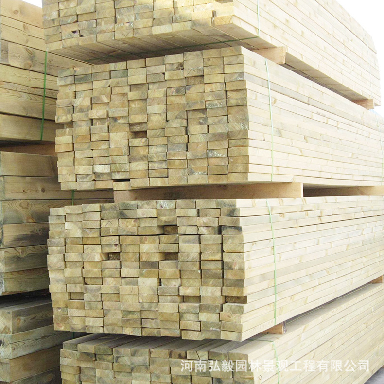 厂家直供防腐木板材定制 户外防腐碳化木板材 碳化木工程实木示例图19