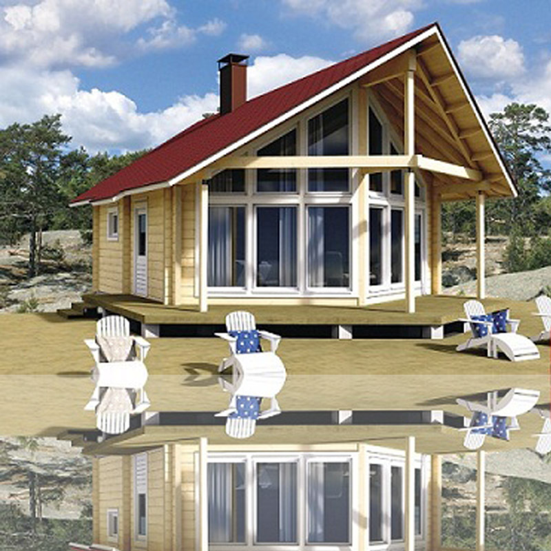 优质原生态木屋价格厂家户外防腐木屋别墅建造实木质组合木房子示例图6