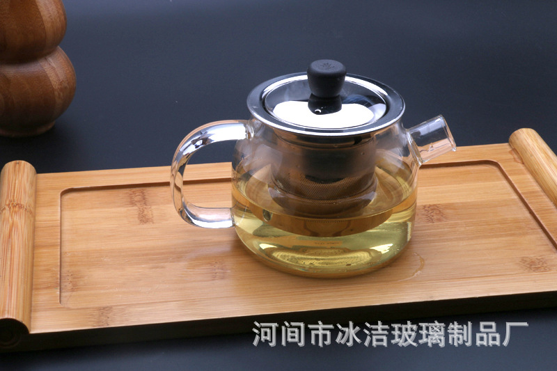 耐高温玻璃茶壶北欧风格短嘴茶壶 功夫茶具小壶可加热煮水茶壶示例图6
